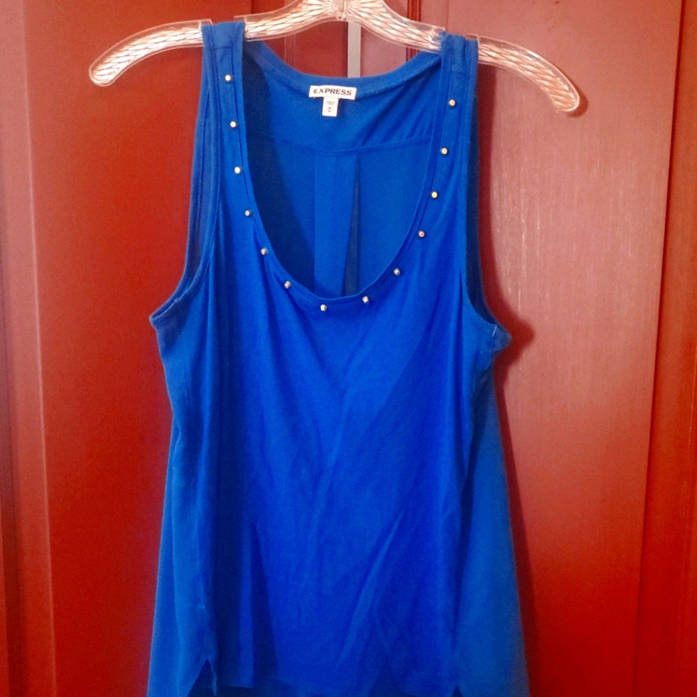 Express Womens Royal Blue Tank Top